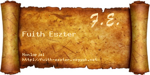 Fuith Eszter névjegykártya